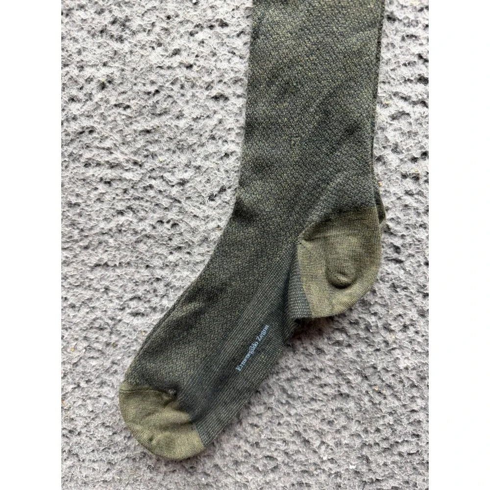NWT Ermenegildo Zegna Flawless Egyptian Cotton Knee Sock Bronze One Size Unisex